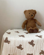 Double Layer Bear Blanket