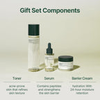 [PKY]  Calming Skincare Gift Set with Premium Gift Wrapping, Vegan, Korean Skincare (3-Item Set) Stocking Stuffer Christmas Holiday New Year Gift Set