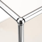 Modern Storage Cabinet Pantry Cabinet Versatile Free-Standing Organizer for Kitchen, Home, Office, Garage (White B)