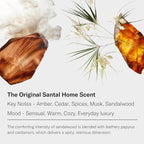 Santal Aroma Essential Oil Blend: Luxury Hotel Inspired Aromatherapy with Amber, Vanilla, Cedar & Sandalwood for Ultrasonic Diffusers & Nebulizers - 4 Fl Oz, 120 Ml