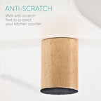 Bread Box - Metal Bread Bin Storage Tin with Front Opening Drop down Door for Kitchen Counter or Shelf - Breadbox Storage Container - Cream