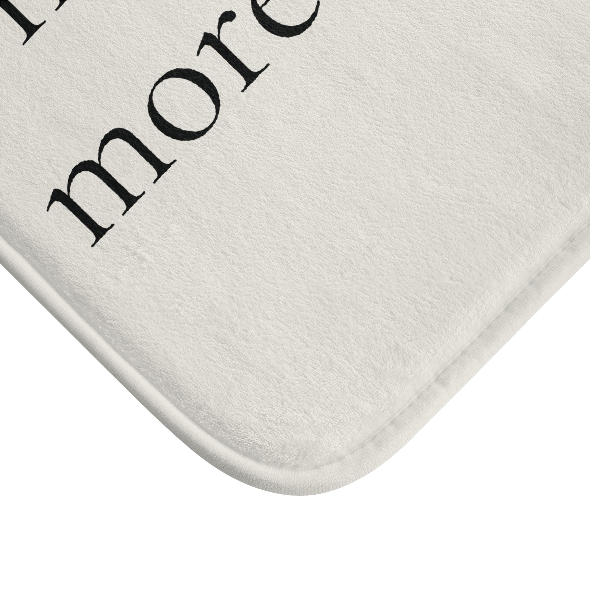 Bath Mat — Cozy Bathroom Rug with Relaxing Typography