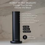 New Aromini BT plus Scent Diffuser W/Bluetooth – Cold-Air Diffusion Scent Machine for Home, Office, Hotel, Spa – Nebulizing Diffusion System for Essential Oil Blends (Gold)