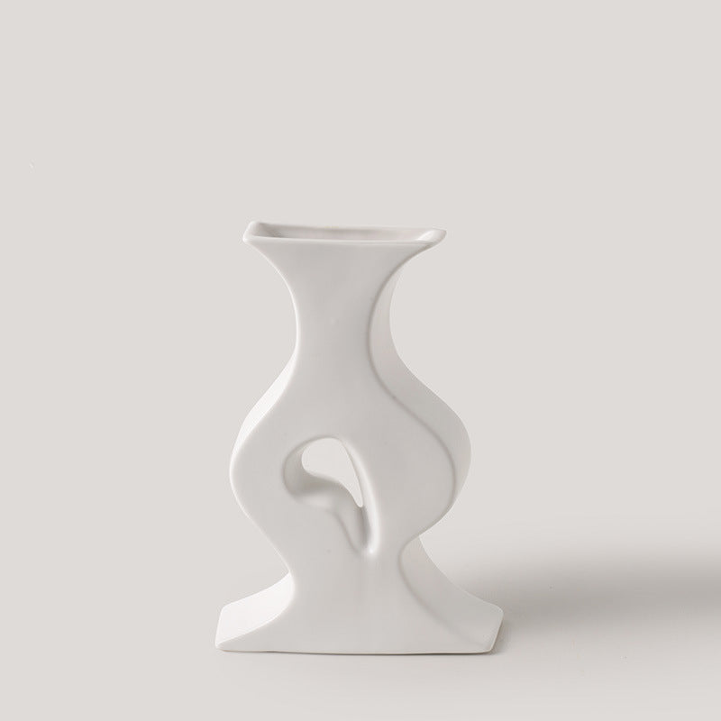 Ceramic Simple White Vase Nordic Home Decoration