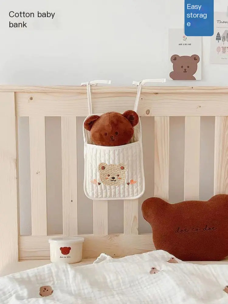 Korea Crib Hanging Storage Bag for Diapers and Toys