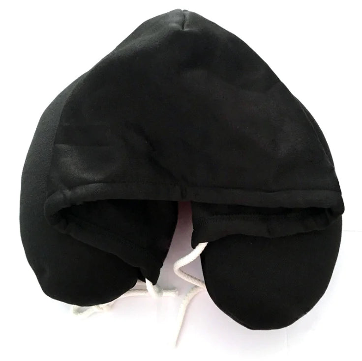 Hooded U-Shaped Neck Support Travel Pillow