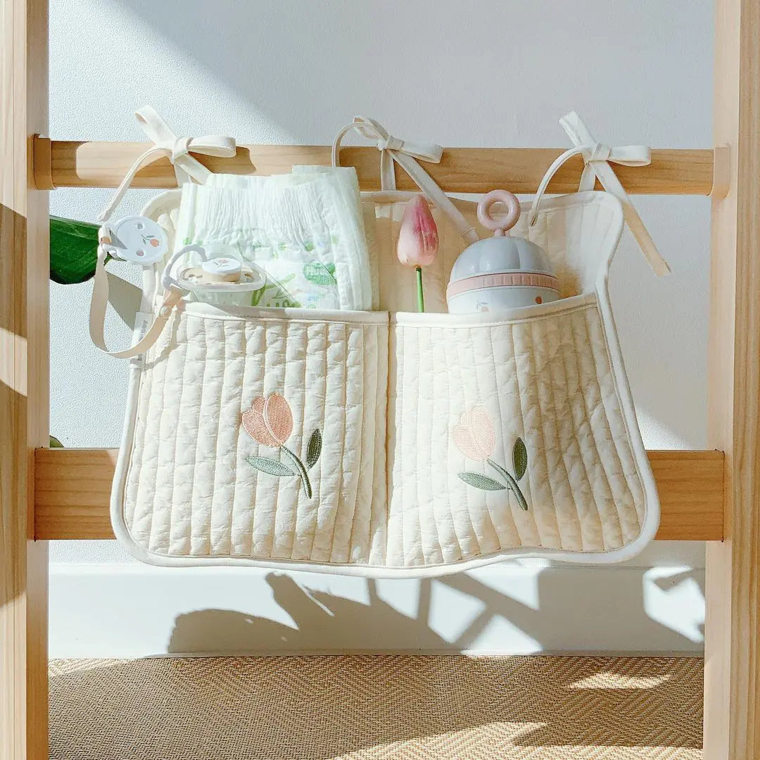Korea Crib Hanging Storage Bag for Diapers and Toys