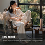 Santal Aroma Essential Oil Blend: Luxury Hotel Inspired Aromatherapy with Amber, Vanilla, Cedar & Sandalwood for Ultrasonic Diffusers & Nebulizers - 4 Fl Oz, 120 Ml