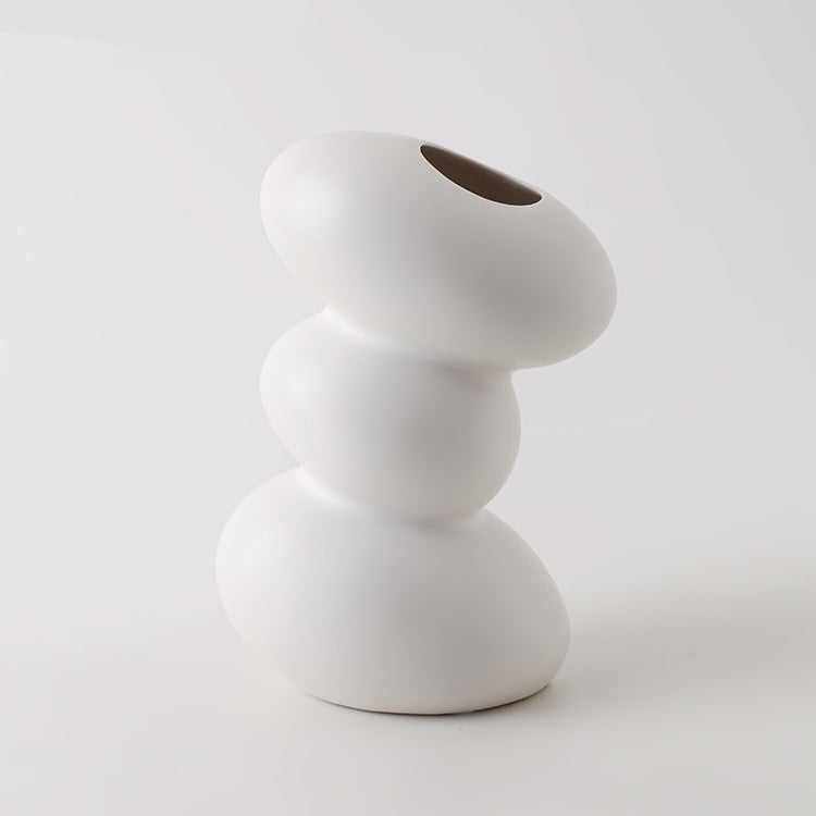 Ceramic Simple White Vase Nordic Home Decoration