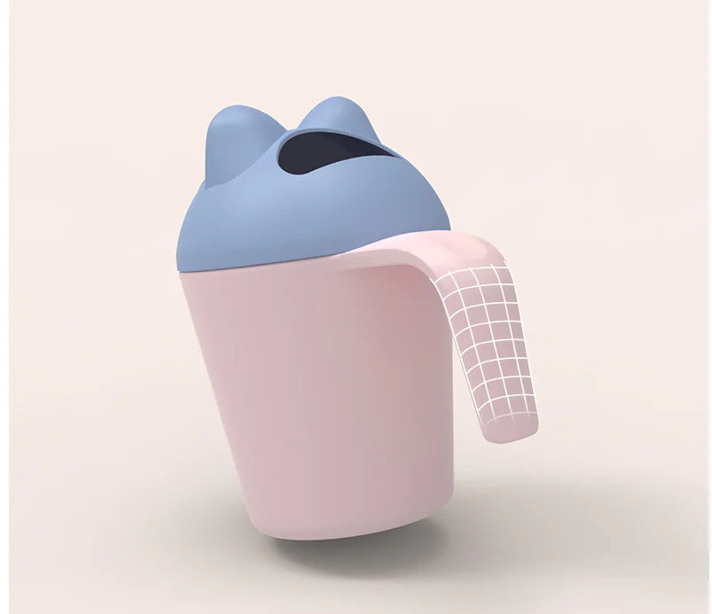 Baby Shower Plastic Shampoo Cup and Spoon Set