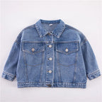 Casual Denim Jackets for Kids 2-6 Years, Long Sleeve