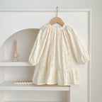 Simple Solid Floral Baby Round Neck Onesies OR Girls Dress