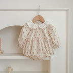 Adorable Baby Doll Collar Onesies or Floral Pattern Girls Dress