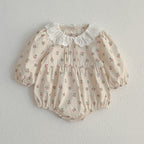 Adorable Baby Doll Collar Onesies or Floral Pattern Girls Dress