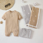 Newborn Baby Soft Blanket And Breathable Jumpsuit Gift Set For Toddler Boys Girls Sets